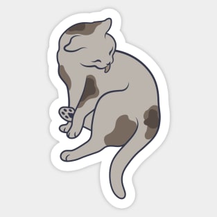 Keep it clean – this is all the cat mean (pose 2) Sticker